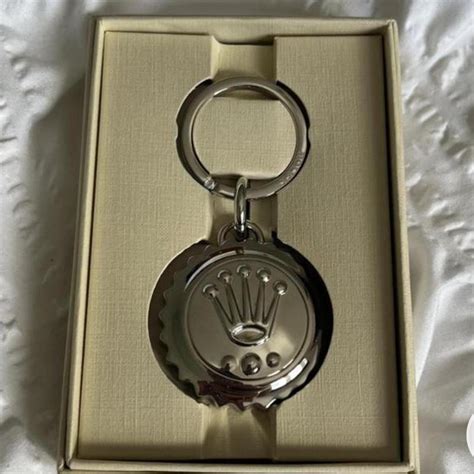 Rolex Keyring with Crown Charm – Yellow, Grey, Rose Gold 